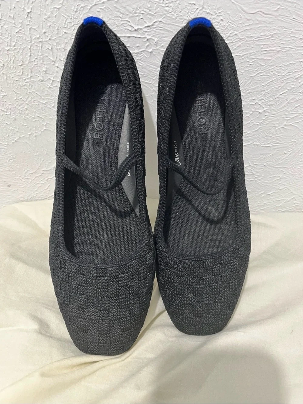 Rothy's Black Knit Mary Jane Flats - Picture 1 of 5